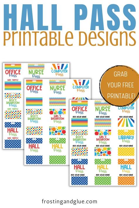 9 Cute And Free Printable Hall Pass Templates