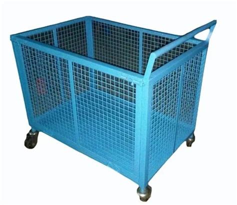 Platform Mild Steel MS Wire Mesh Trolley Load Capacity Kg 500 Kg At