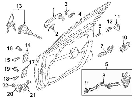 Kia Optima Door Latch Cable Front W Hybrid W O D