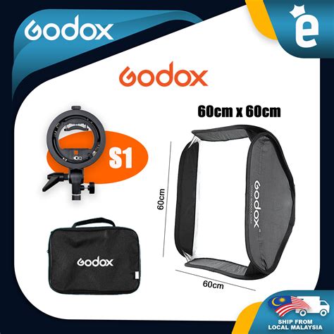 GODOX 60 X 60cm Easy Fold Seepdlite Softbox With S Type Bracket Ship