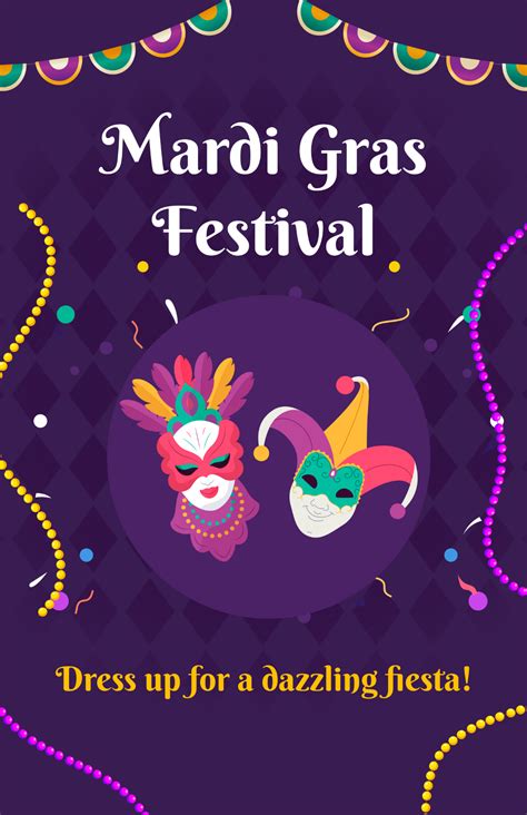 Free Mardi Gras Templates to Edit Online