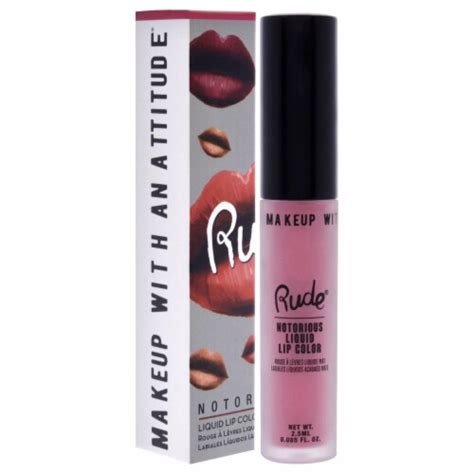 Rude Cosmetics Notorious Rich Long Liquid Lip Color Nude Colony For Women Oz Lipstick