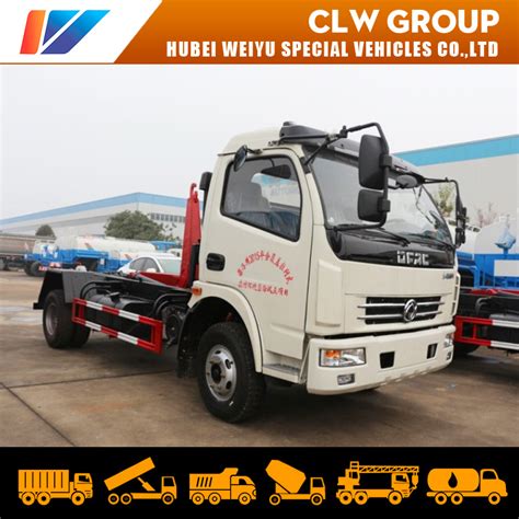 Dongfeng M Hook Lift Garbage Truck With Detachable Hopper Hook Lift