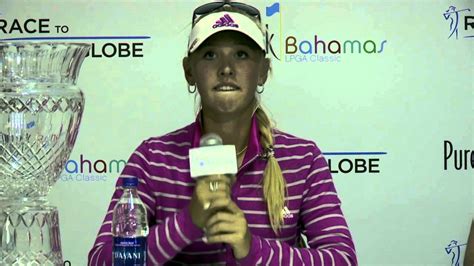 Jessica Korda S Winner Interview At The 2014 Pure Silk Bahamas Lpga Classic Youtube