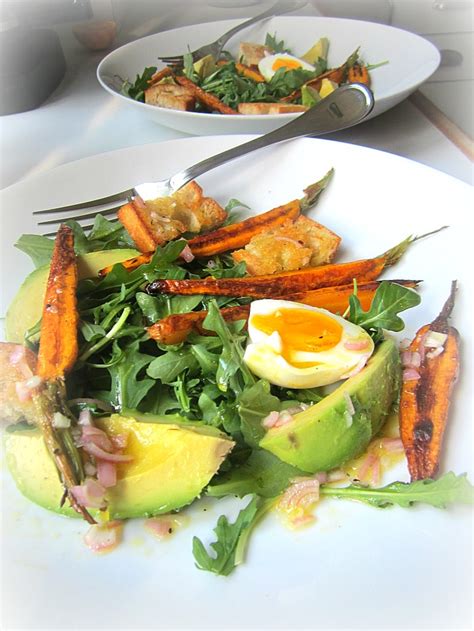 Roasted Carrot And Avocado Salad