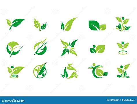 Leaf Plant Logo Ecology People Wellness Green Leaves Nature