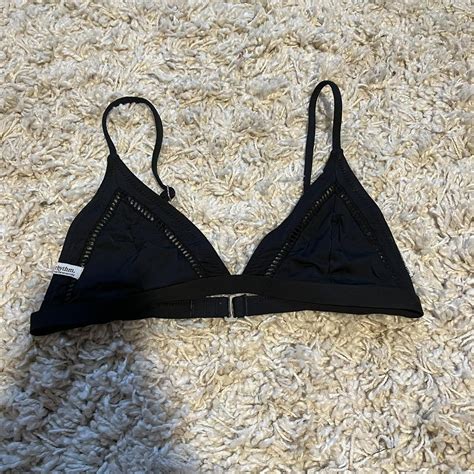 Rhythm Women S Black Bikini And Tankini Tops Depop