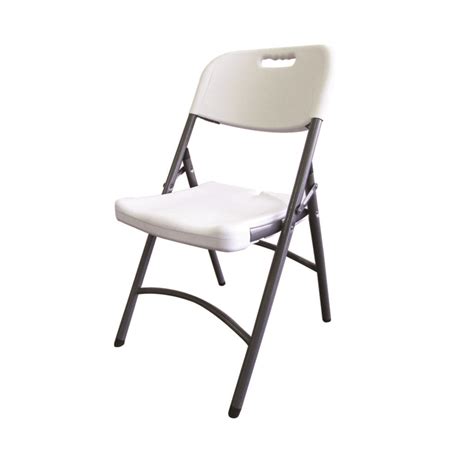 Silla Plegable Blanca Polietileno Mayoreo Global