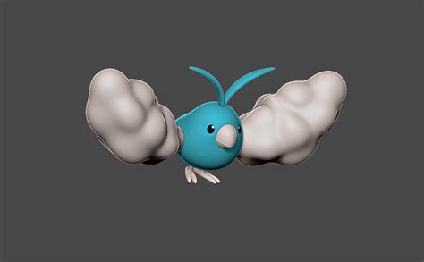 STL file Pokemon swablu evolution pack 🐉・3D printer model to download・Cults