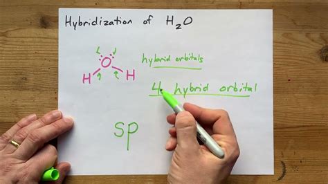 Hybridization Of H2o Water Youtube