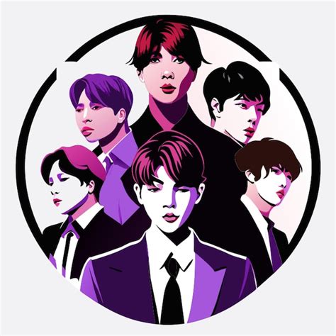 Bts Vector Illustration Premium Ai Generated Vector