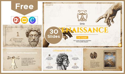 Renaissance Style Template PowerPoint Templates And Google Slides