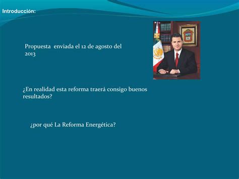 La Reforma Energetica En Mexico Ppt