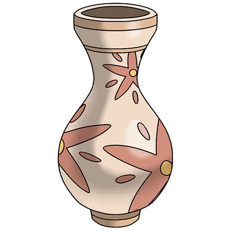 How To Draw A Flower Vase Step By Easy Best Flower Site