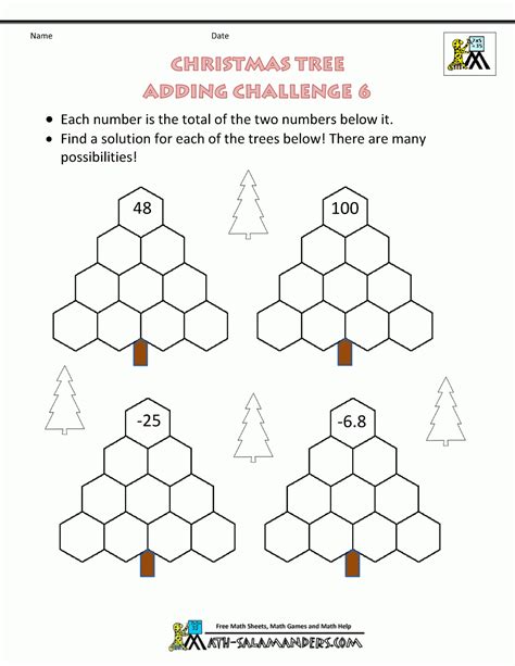 Fun Christmas Maths Worksheets Ks2 - Free Printable