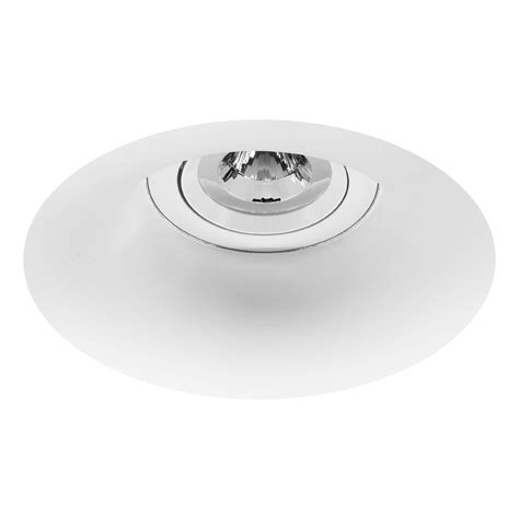 Gypsum Plaster Trimless Round Soft Edge Adjustable Downlight Gu V