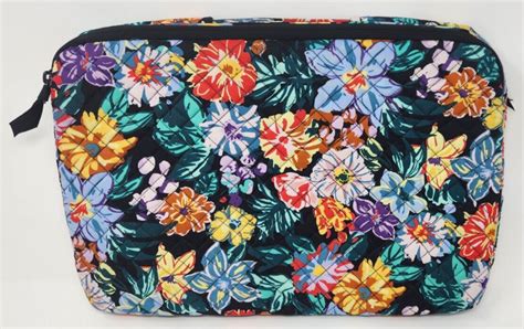 Vera Bradley Laptop Bag Floral Pattern Gem