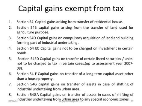 Computation Of Capital Gains Under Income Tax Act 1961