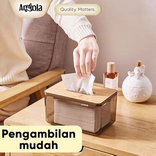 Jual Angola Kotak Tisu Bambu Minimalis D D Tissue Box Nordic Style