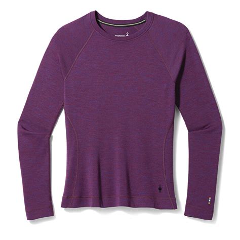 Women S Classic Thermal Merino Base Layer Crew Col Purple Smartwool