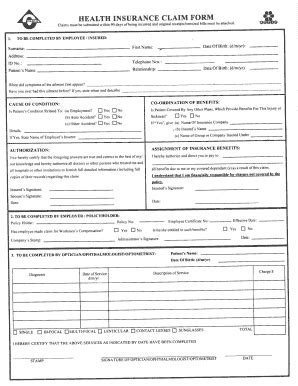 Clico Health Insurance Claim Form - Fill and Sign Printable Template Online