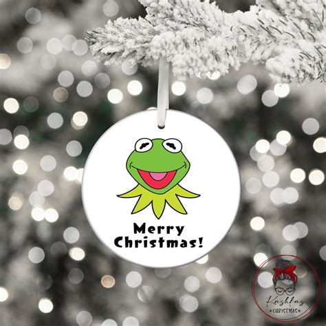 Kermit The Frog Inspired Ornament Kermit Ornament Muppet Ornaments