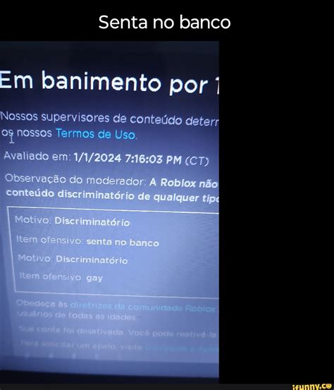 Senta no banco Em banimento por Nossos supervisores de conteúdo deter