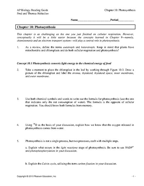 Holt APRG 08 C10 Final - Reading Guide - Fred and Theresa Holtzclaw
