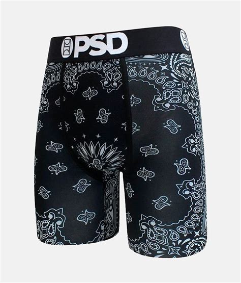 Psd Bandana Stretch Boxer Briefs Mens Boxers In Black Buckle