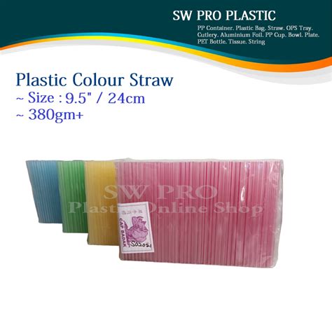 cap badak disposable plastic straw transparent straw  color lines