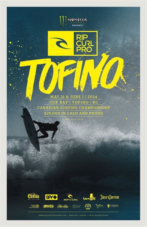 Rip Curl Pro Tofino Poster Event Poster Design Graphic Design