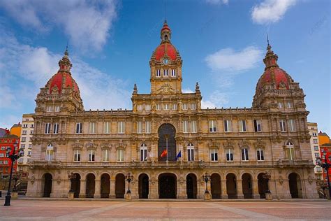 La Coruna City Town Hall In Maria Pita Square Of Galicia Spain Photo