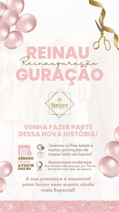 Criativo Inaugura O De Loja Feminina Em Convite Inaugura O