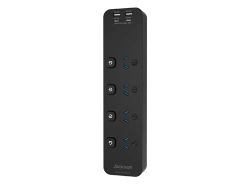 Rapid Charge USB-C Powerboard - Switched 4 Outlet | jacksonpower