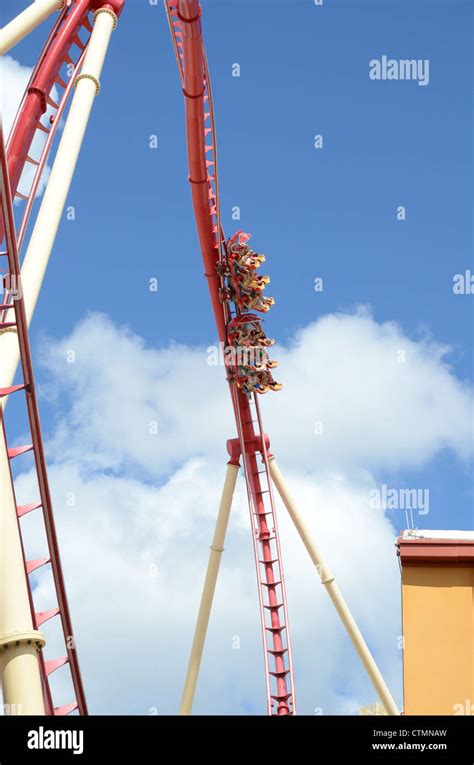 Universal Studios Hollywood Rip Ride Rockit roller coaster Stock Photo ...