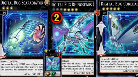 DIGITAL BUG Deck Yu Gi Oh Duel Links YouTube