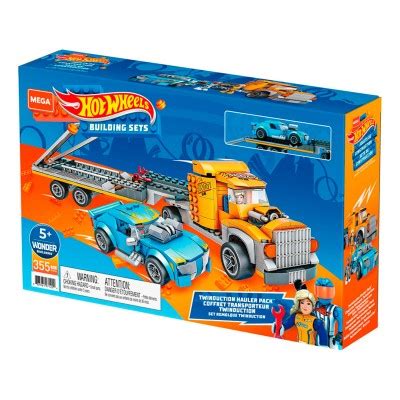 Car Hot Wheels Mega Construx Twinduction Hauler Pack Orange