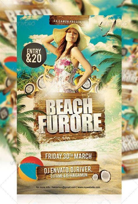 Top 10 Best Summer Beach Psd Flyer Templates For Photoshop