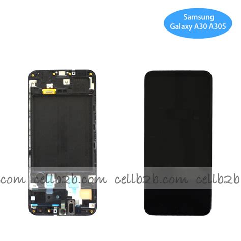 Pantalla Samsung Galaxy A30 A305 Negra OLED Con Marco Completa CELLB2B