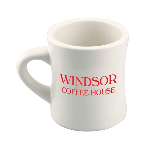 Promotional 10 Oz Vitrified Diner Mug Customized 10 Oz Vitrified