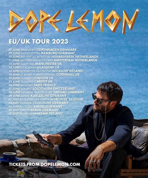 Dope Lemon - EU/UK 2023 - 11 June 2023 - Amsterdamse Bostheater - Event/Gig details & tickets ...