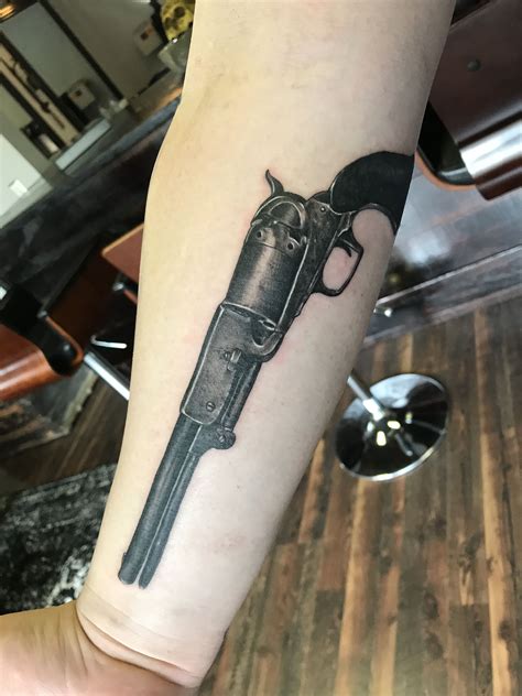 Colt Revolver Tattoo Designs