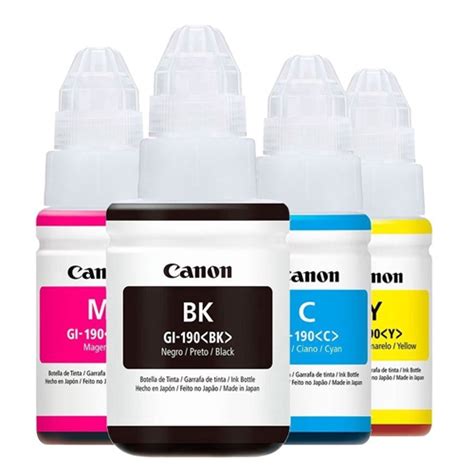 Tinta Canon Gi 190bk Preta Original 66106 Canon Digitusul