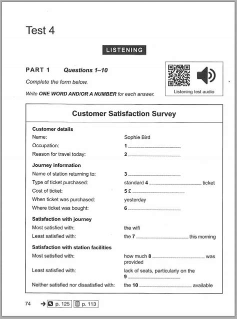 Cambridge Ielts 15 Book Listening Test 1 Questions And