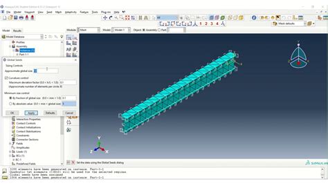 How To Solve Meshing Problem In Abaqus Youtube