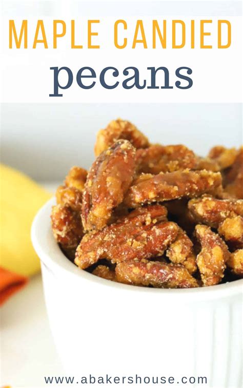 Maple Candied Pecans Only Two Ingredients