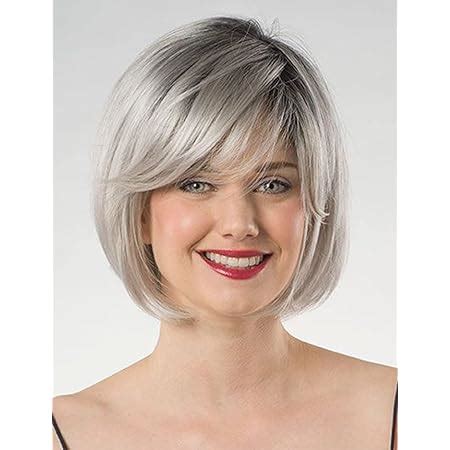 Amazon Renershow Blonde Highlight Short Pixie Bob Wig With Bangs