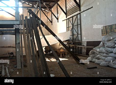 View Of The Interior Of A Building At An Abandoned Mill Of Sandalwood