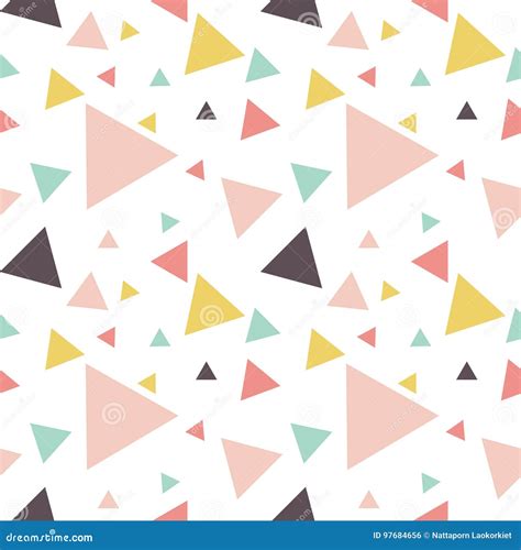 Seamless Geometric Triangle Pattern Stock Vector Illustration Of Page