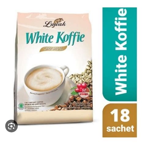 Kopi Luwak White Koffie Original 1 Pack Contains 18 Sachets X 20 Gr